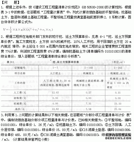 2013年造价工程师案例分析经典真题分析(第三章)